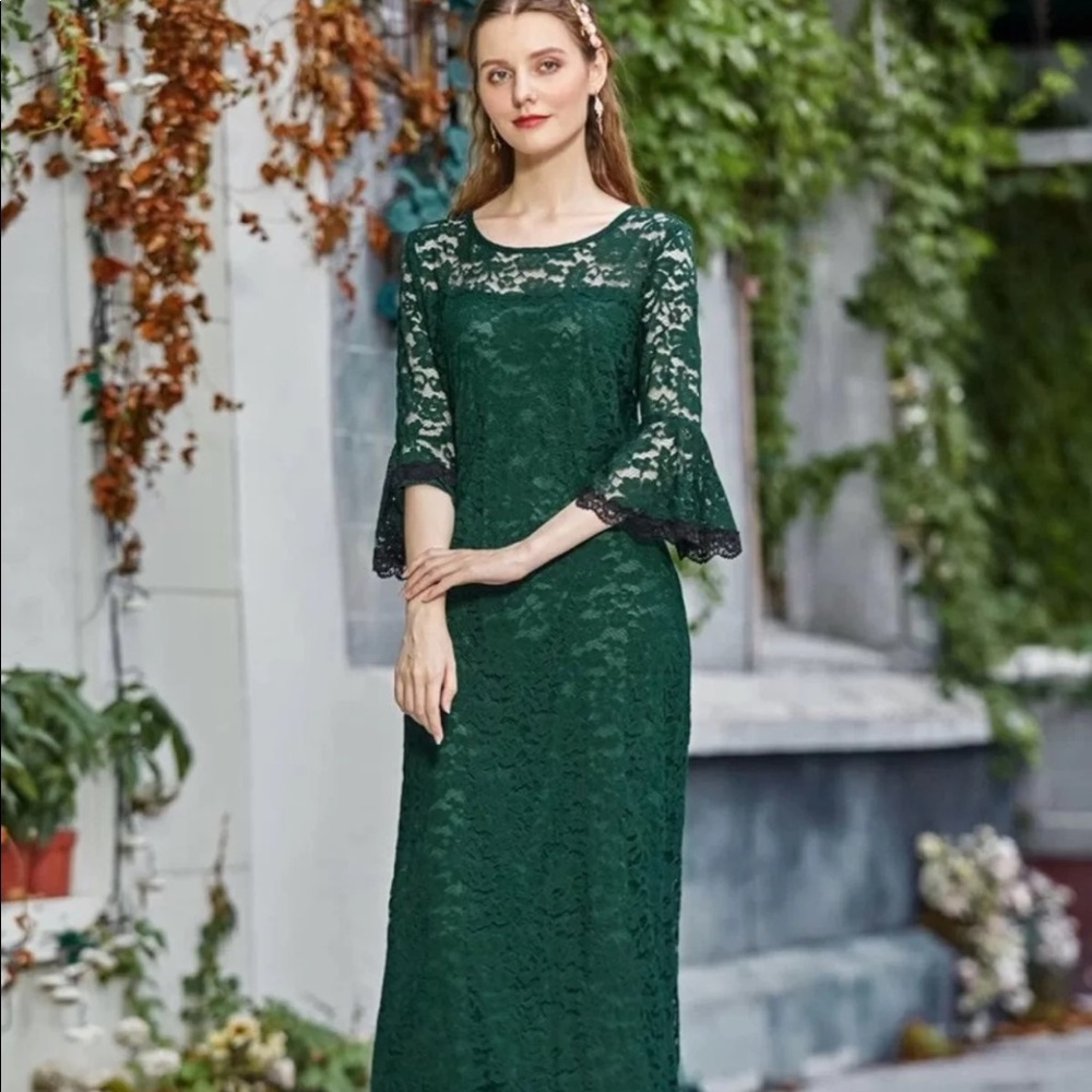 Lace maxi dress